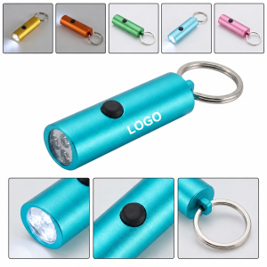 Sleek Metallic LED Keyring Light