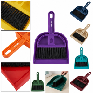 Compact Desktop Cleaning Duo - Brush and Dustpan Set