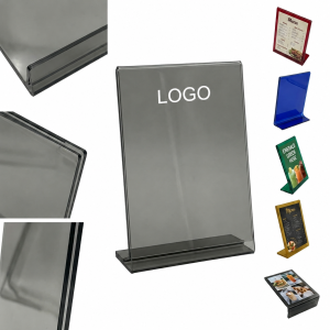 Desktop Tinted Acrylic Menu and Sign Display Stand