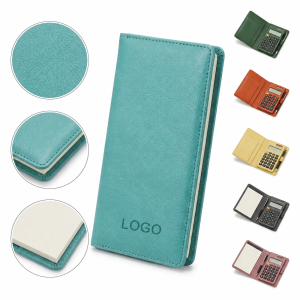 Dual-Function Pocket Portfolio with Integrated Digital Calculator
