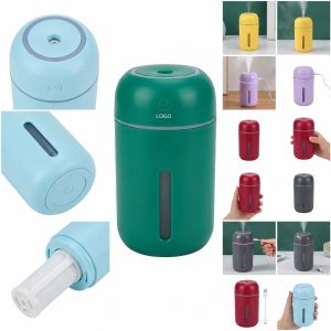 Portable Desktop USB Mist Diffuser with Integrated Ambient Light