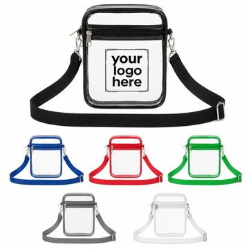 Clear Rectangular Crossbody Shoulder Bag