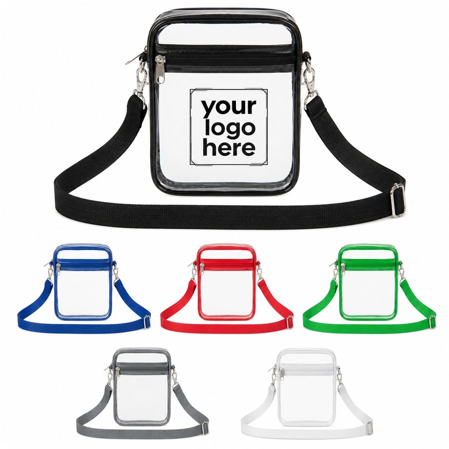 Clear Rectangular Crossbody Shoulder Bag