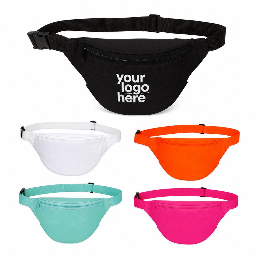 Crescent-Shaped Polyester Waist Pack