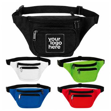 Three-Compartment Polyester Belt Bag