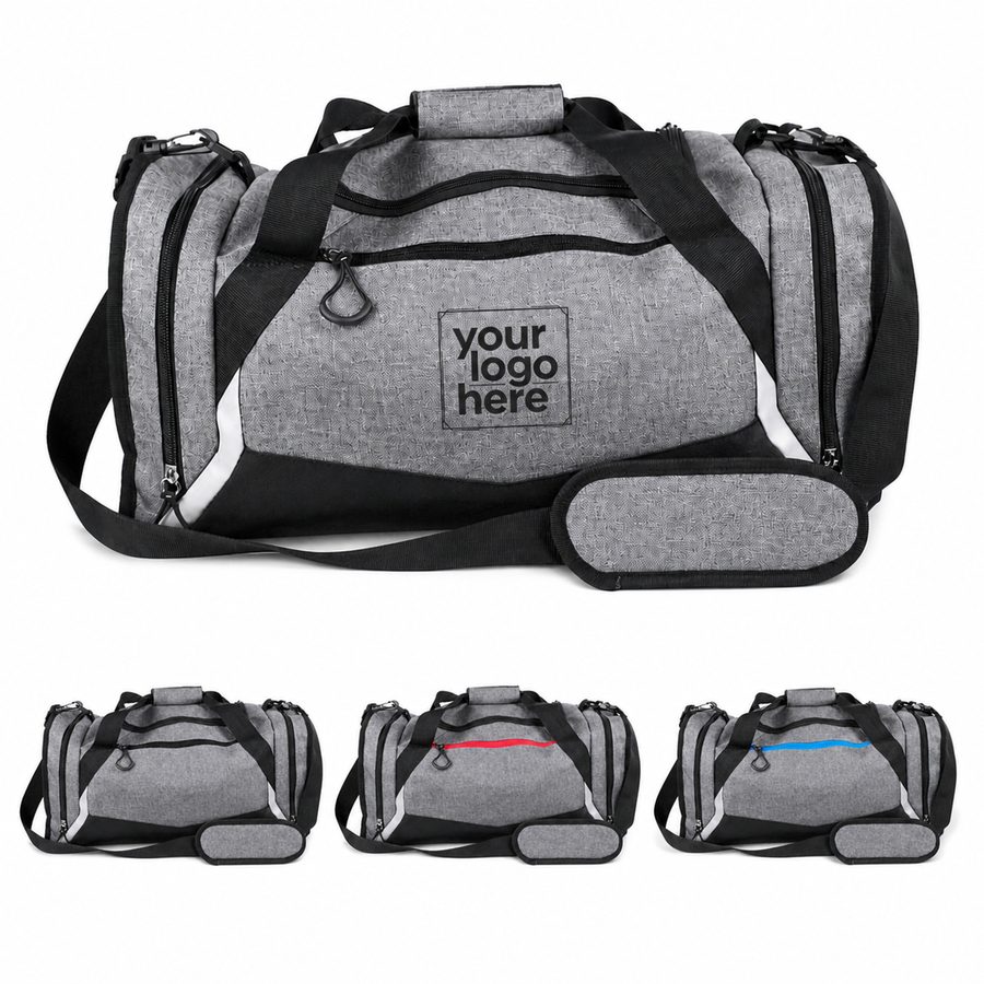 Ventilated Travel Duffel Bag With Shoe Compartment