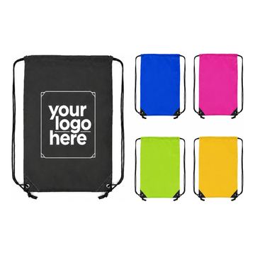 210-Denier Polyester Drawstring Backpack