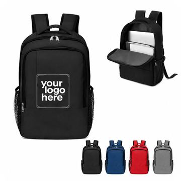 Water-Resistant Laptop Backpack With Mesh Side Pockets