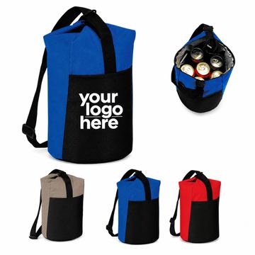 Twelve-Can Polyester Sling Cooler Bag