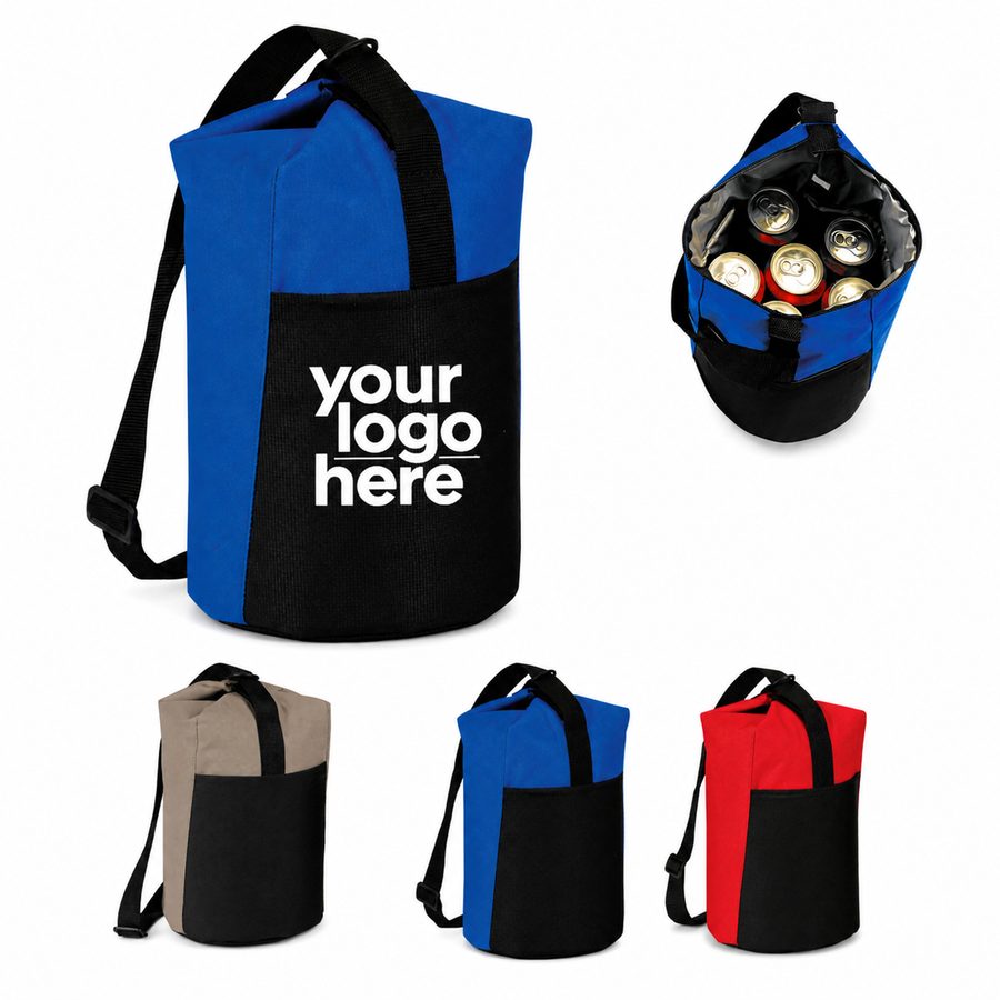 Twelve-Can Polyester Sling Cooler Bag