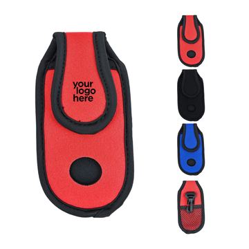 Neoprene Golf Accessory Pouch With Attachment Clip