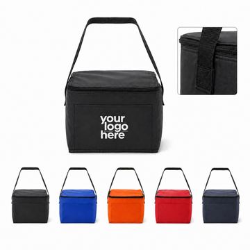 Six-Can Polyester Cube Lunch Cooler