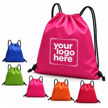 Water-Resistant Oxford Cloth Cinch Backpack