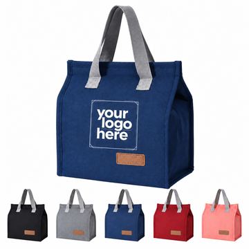 Eight-Liter Foil-Lined Oxford Cloth Lunch Tote