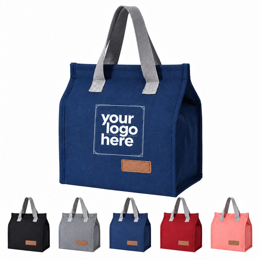 Eight-Liter Foil-Lined Oxford Cloth Lunch Tote