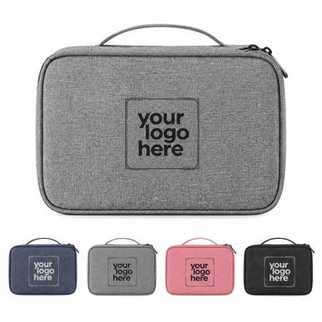 Three-Compartment Hanging Toiletry Bag