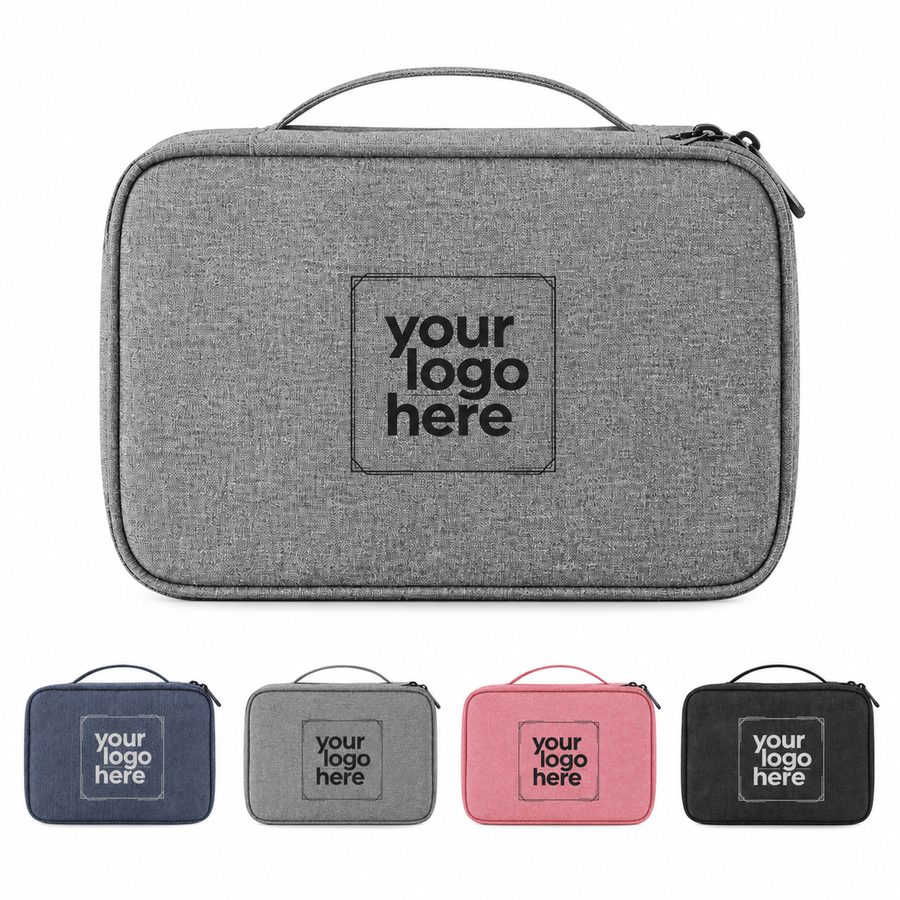 Three-Compartment Hanging Toiletry Bag