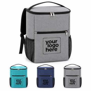 Insulated Nylon Cooler Backpack With Mesh Side Pockets