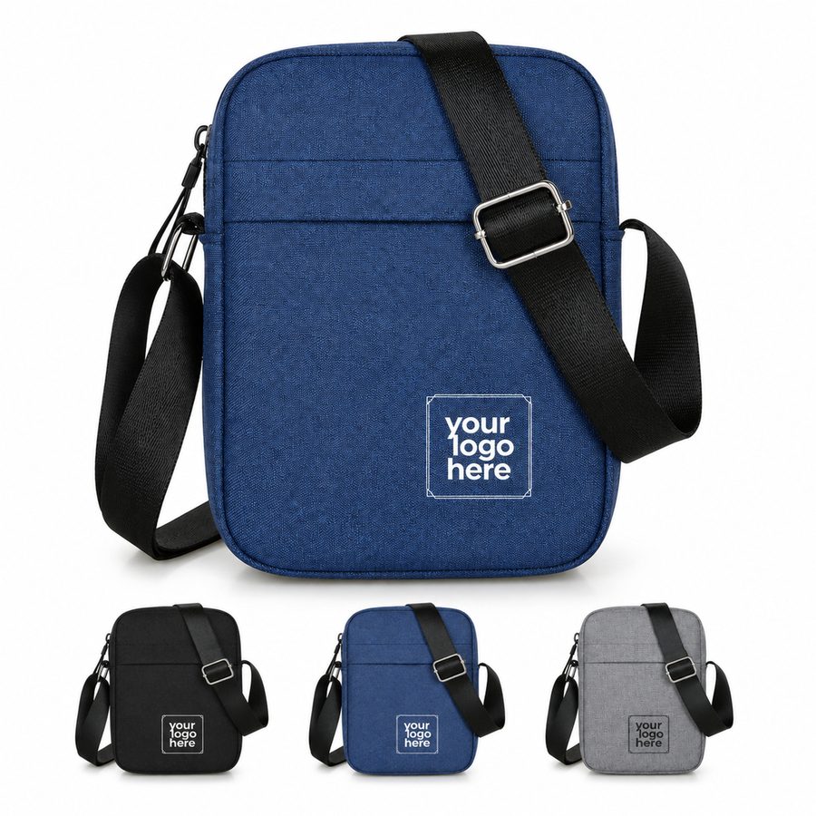 Compact Rectangular Oxford Cloth Messenger Bag