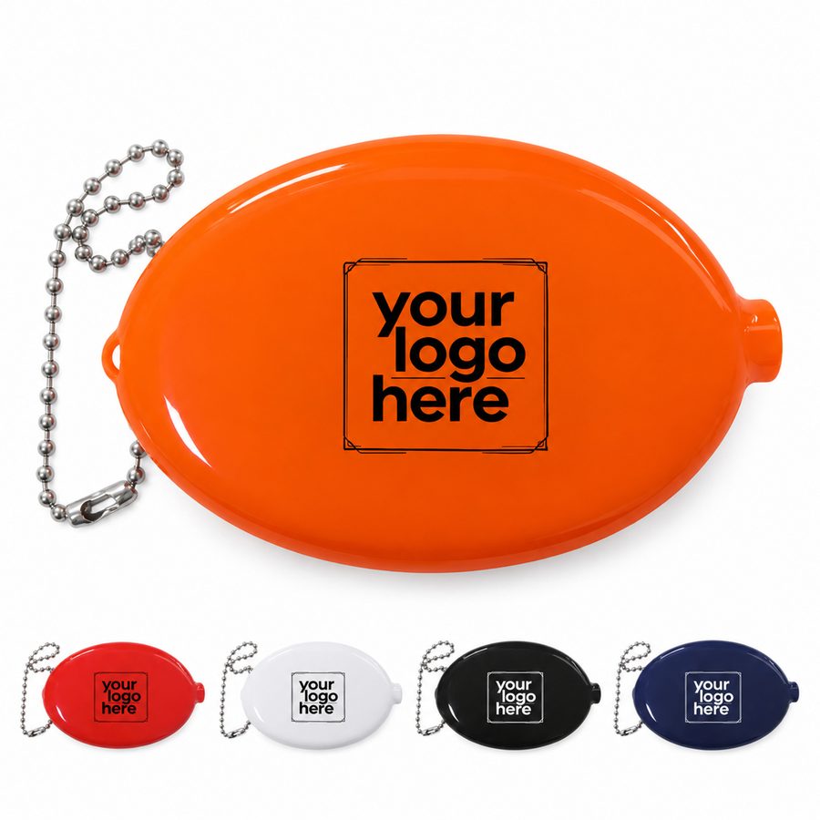 Oval Squeeze-Open Coin Purse