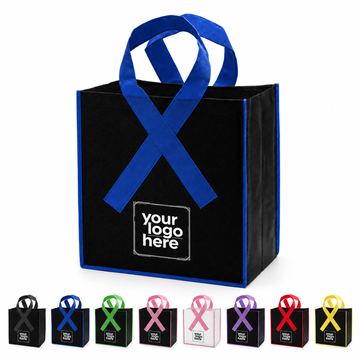 Ribbon-Style Nonwoven Polypropylene Tote Bag