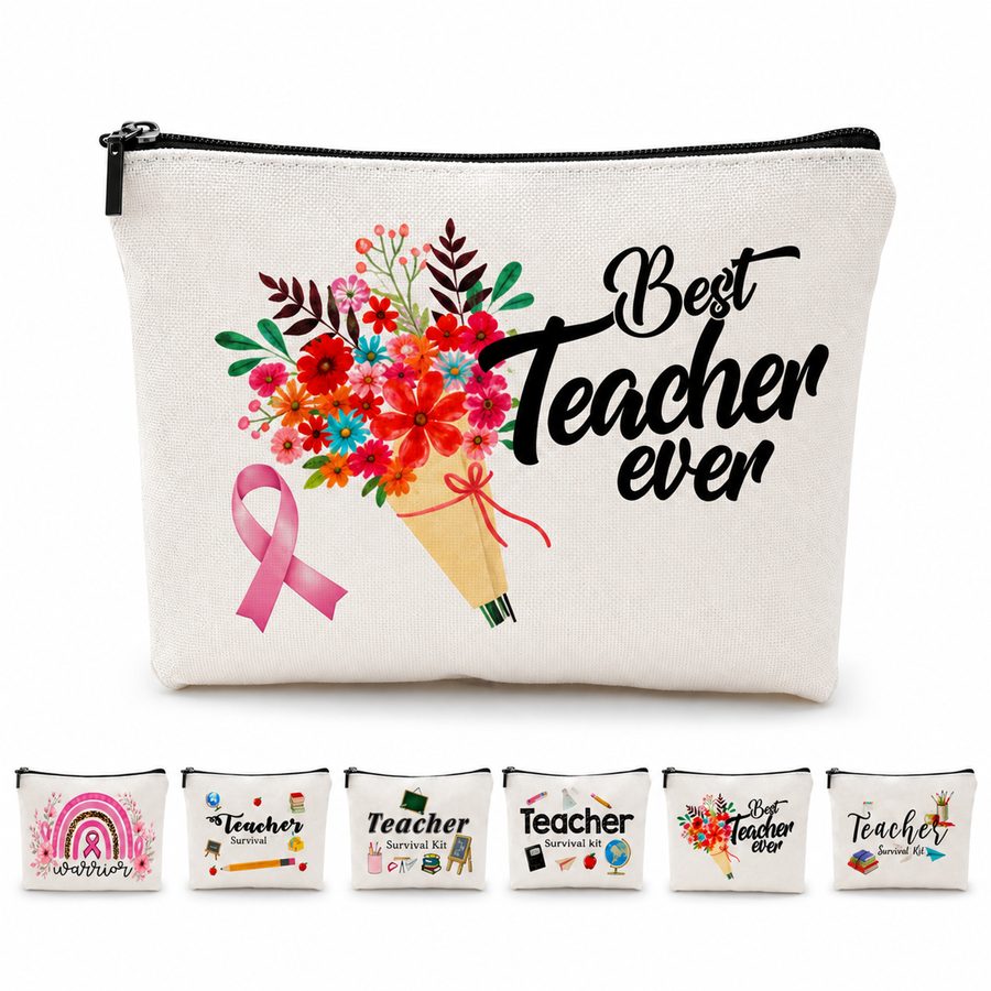 Pink Ribbon Cosmetic Storage Pouch