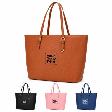 Structured Textured Shoulder Tote Bag