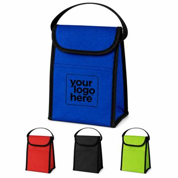 Foil-Lined Nonwoven Lunch Cooler With Front Pocket