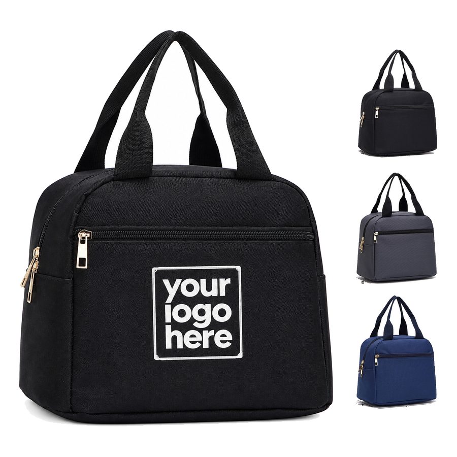 Lunch Bag With Front Zipper Compartment