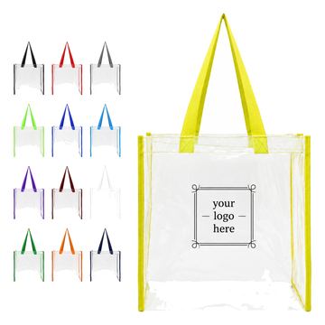 Transparent Waterproof Tote Bag With Reinforced Handles
