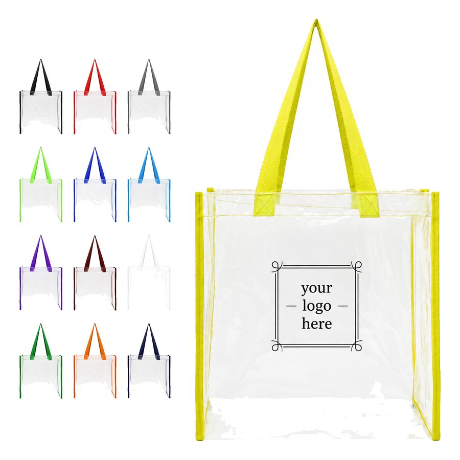 Transparent Waterproof Tote Bag With Reinforced Handles