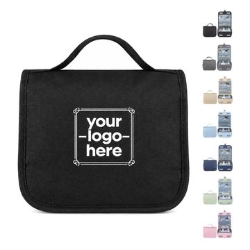 Foldable Travel Toiletry Bag With Carry Handle