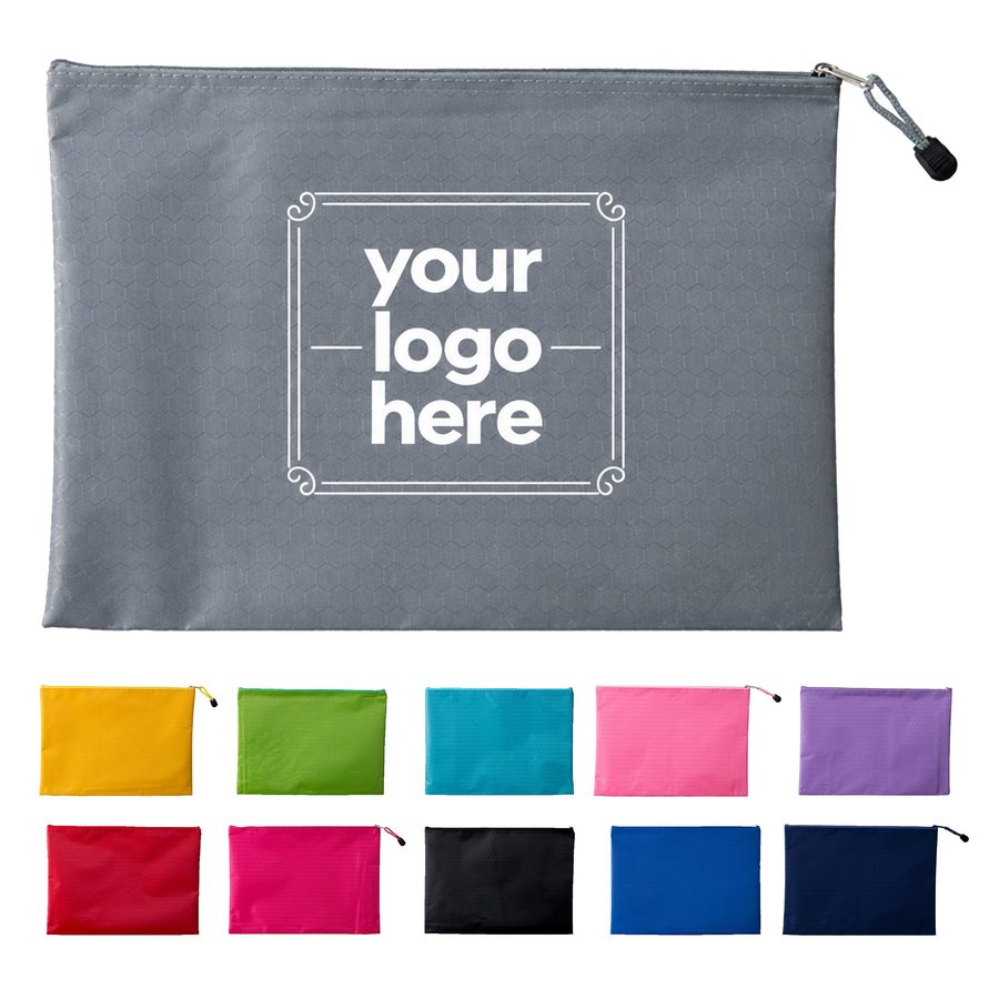 Waterproof Oxford Cloth Document Bag With Hexagon Texture