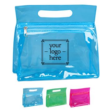 Colorful Polyvinyl Chloride Toiletry Tote Bag