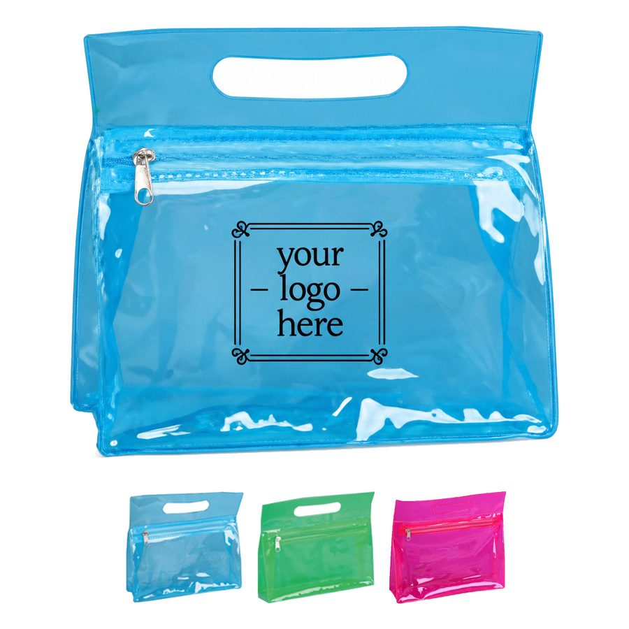 Colorful Polyvinyl Chloride Toiletry Tote Bag