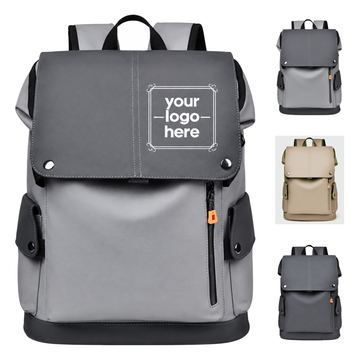 Water-Resistant Fabric Business Backpack With Laptop Compartment