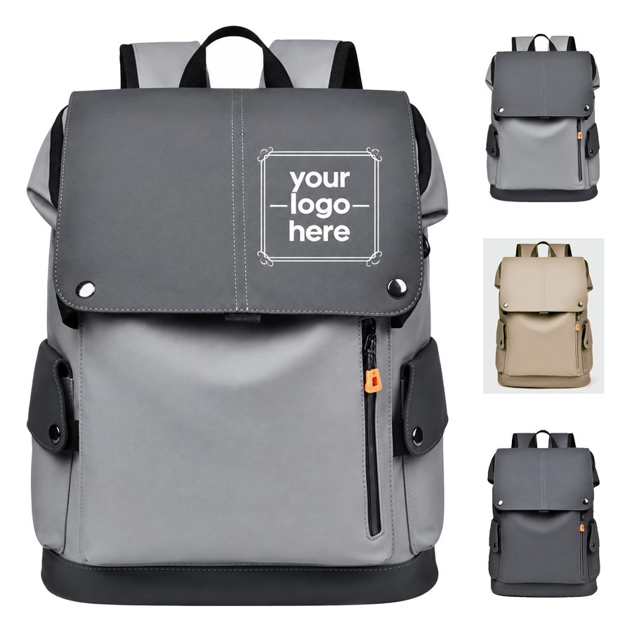 Water-Resistant Fabric Business Backpack With Laptop Compartment