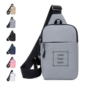 Polyester Single-Shoulder Messenger Bag With Adjustable Strap