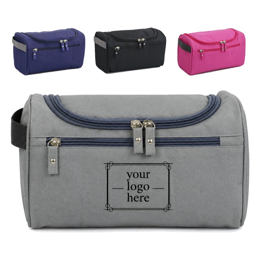 Polyester Travel Toiletry Bag With Hanging Hook
