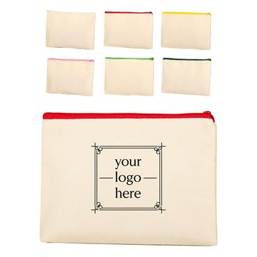Canvas Zipper Pouch And Organizer