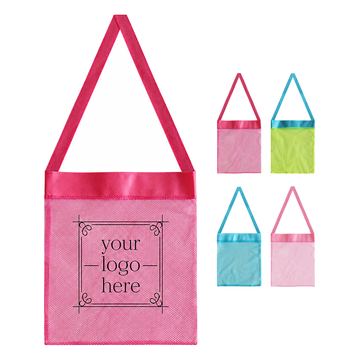 Children’s Mesh Beach Bag With Adjustable Shoulder Strap