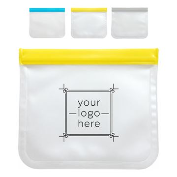 Reusable Food Storage Bags With Double-Zip Closures