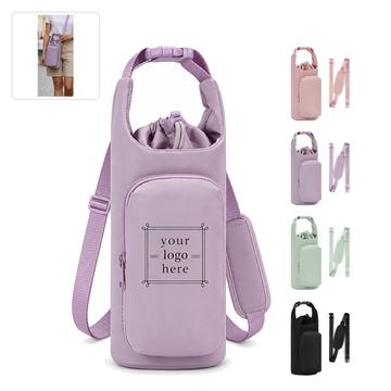Insulated Bottle Carrier Bag With Shoulder Strap