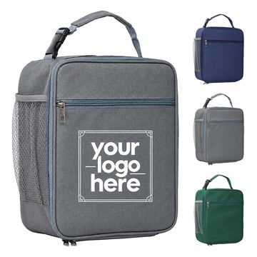Insulated Oxford Fabric Lunch Tote With Aluminum Foil Lining