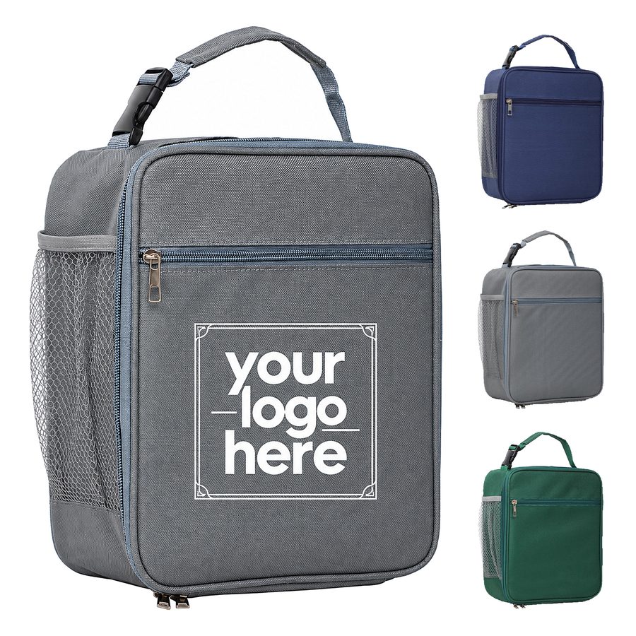 Insulated Oxford Fabric Lunch Tote With Aluminum Foil Lining