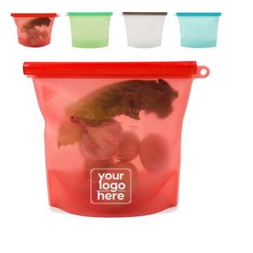 Thirty-Four-Ounce Silicone Food Storage Bag