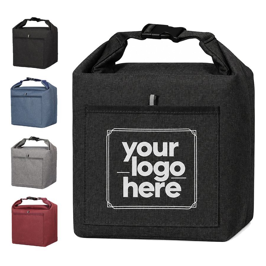 Insulated Lunch Bag With Front Pocket