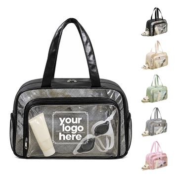 Transparent Zippered Toiletry Organizer Bag