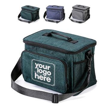 Foldable Oxford Cloth Insulated Bag With Mesh Pocket