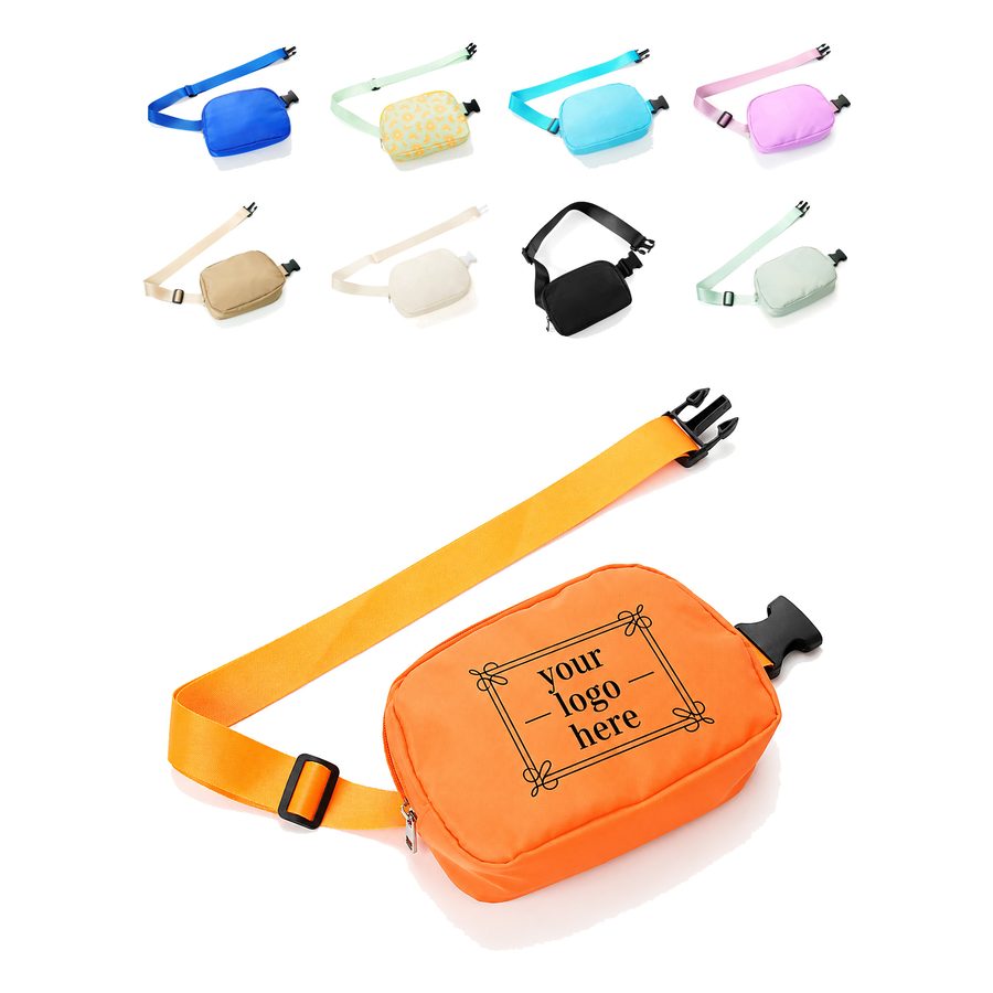 Adjustable Polyester Crossbody Belt Bag